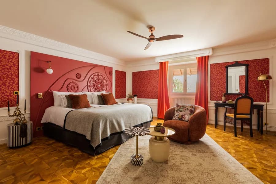 Séminaire résidentiel - chambre prestige château Montvillargenne pour hébergement premium